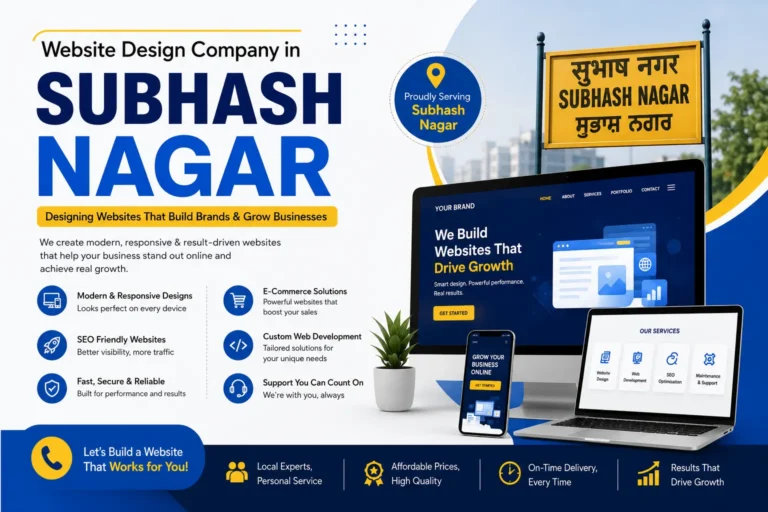 Website Design Company in Subhash Nagar